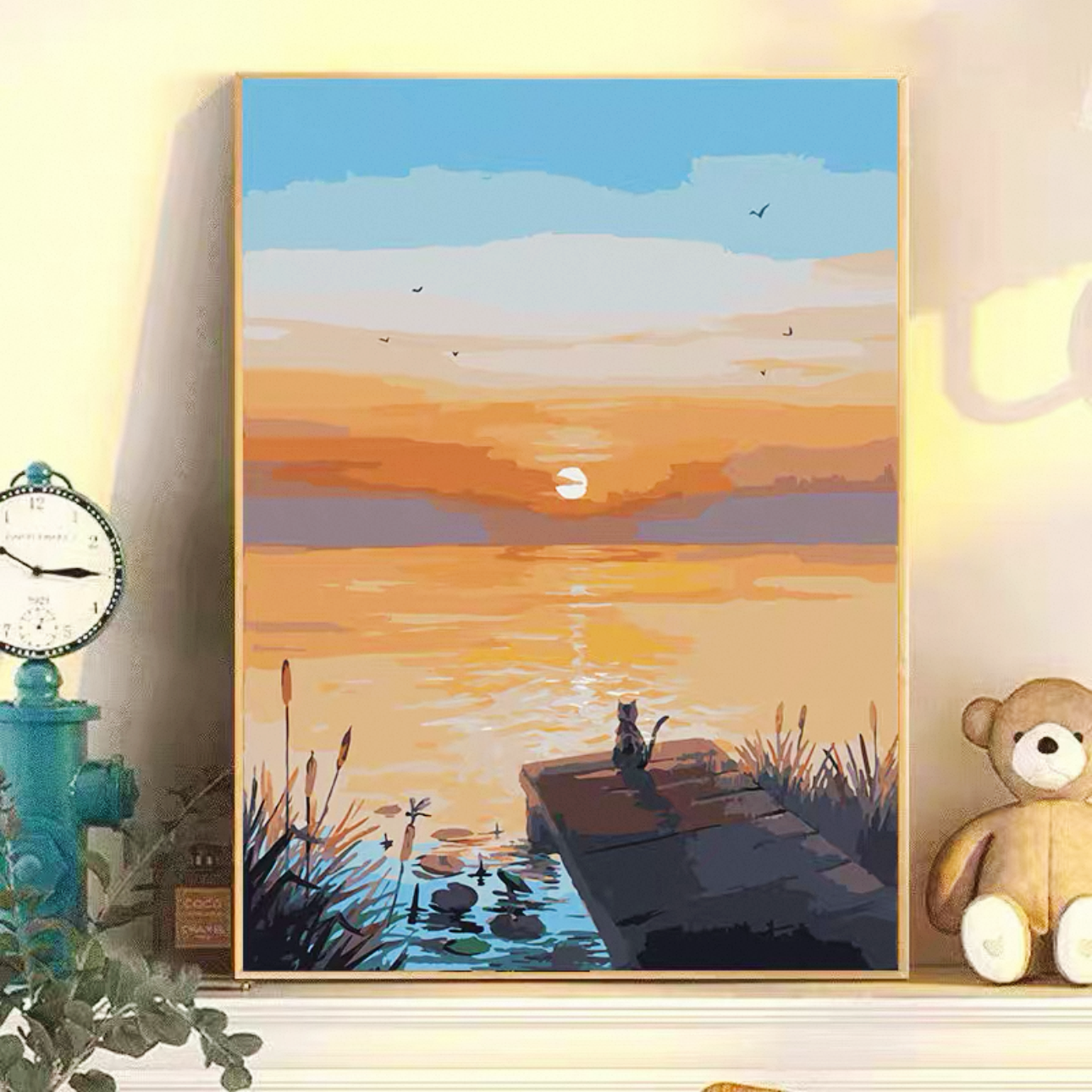 DIY Numbered Oil Painting Rose Flowers Hand-painted Stress-relief Oil Colors Living Room Bedroom Decor